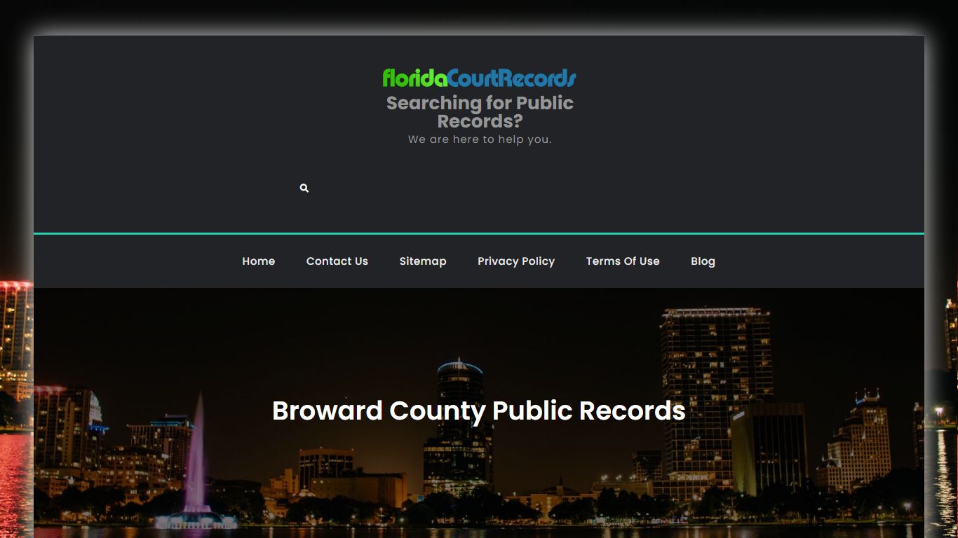 Broward County Public Records | Searching for Public Records?